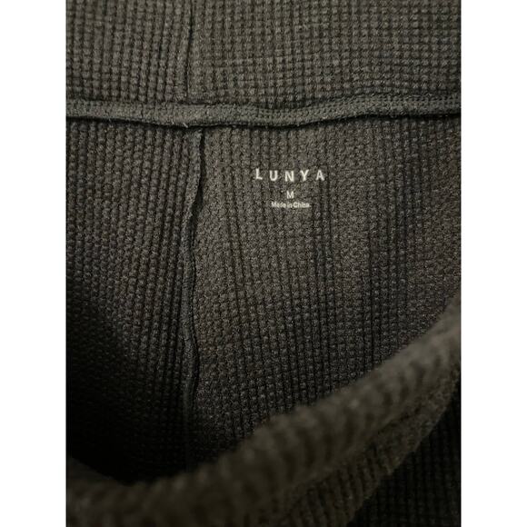 Lunya Restore Thermal Draped Jogger Medium Gray Waffle Knit Lounge Pants Comfort - Picture 10 of 16